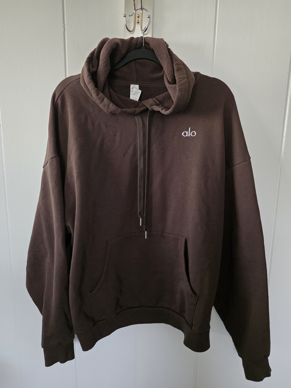 Alo Accolade Hoodie Espresso GUC Size Large